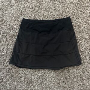 Black Lululemon Pace Rival Skirt